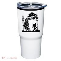Bigfoo Bigfoot Hiding In Forest At Night Sasquatch Tumbler thumb 0