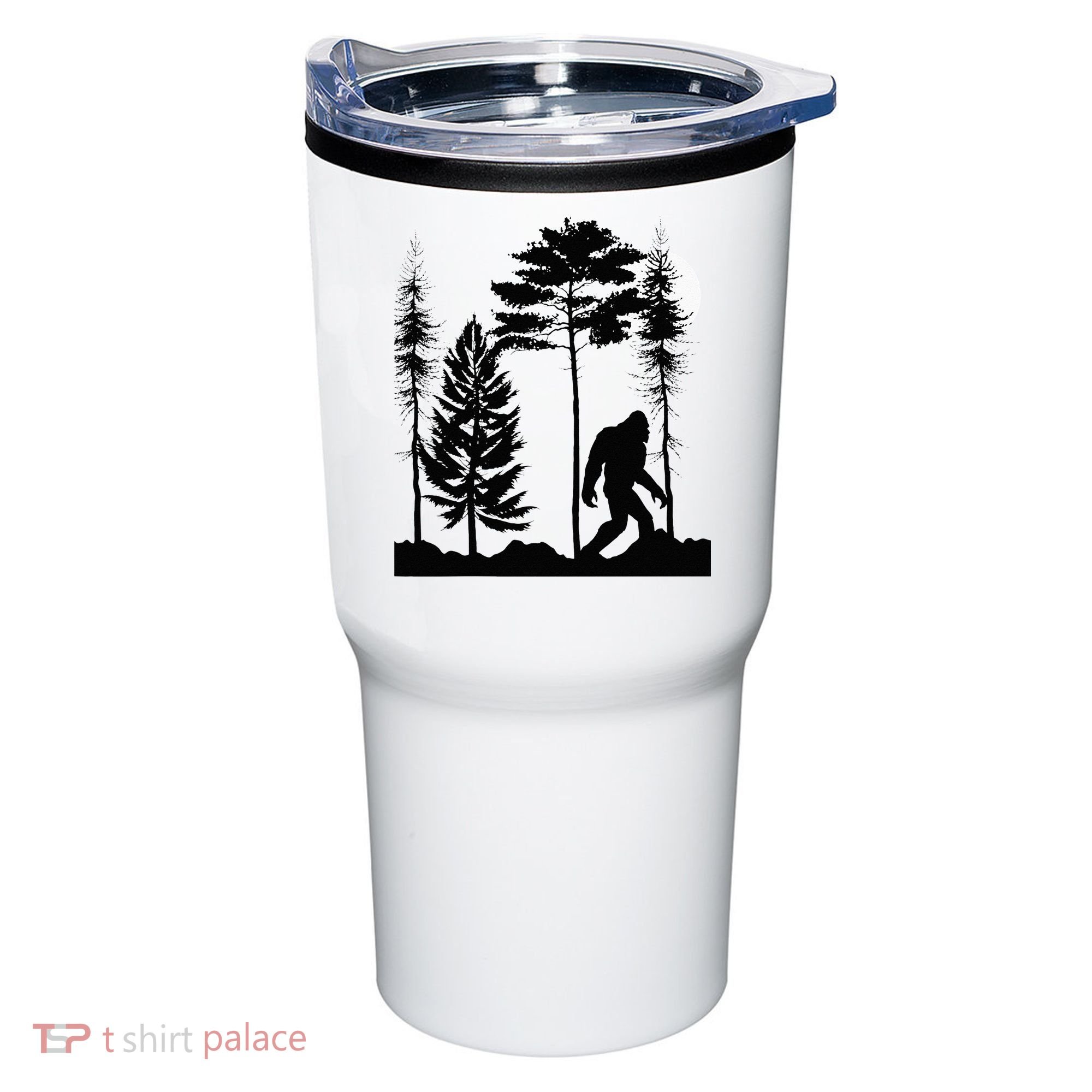 Bigfoo Bigfoot Hiding In Forest At Night Sasquatch Tumbler