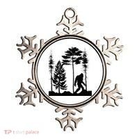 Bigfoo Bigfoot Hiding In Forest At Night Sasquatch Ornament thumb 0