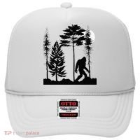 Bigfoo Bigfoot Hiding In Forest At Night Sasquatch Hat thumb 0