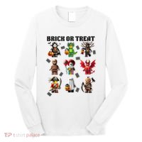 Building Bricks Halloween Brick Or Treat Costume Monsters Long Sleeve Shirt thumb 0