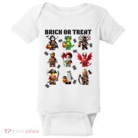Building Bricks Halloween Brick Or Treat Costume Monsters Baby Bodysuit thumb 0