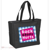 Back Body Hurts Humorous Quote Workout Gym Tote Bag thumb 2