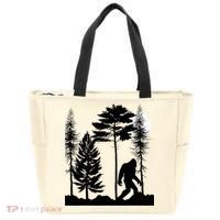 Bigfoot Bigfoot Hiding in Forest At Night Sasquatch  Tote Bag thumb 0