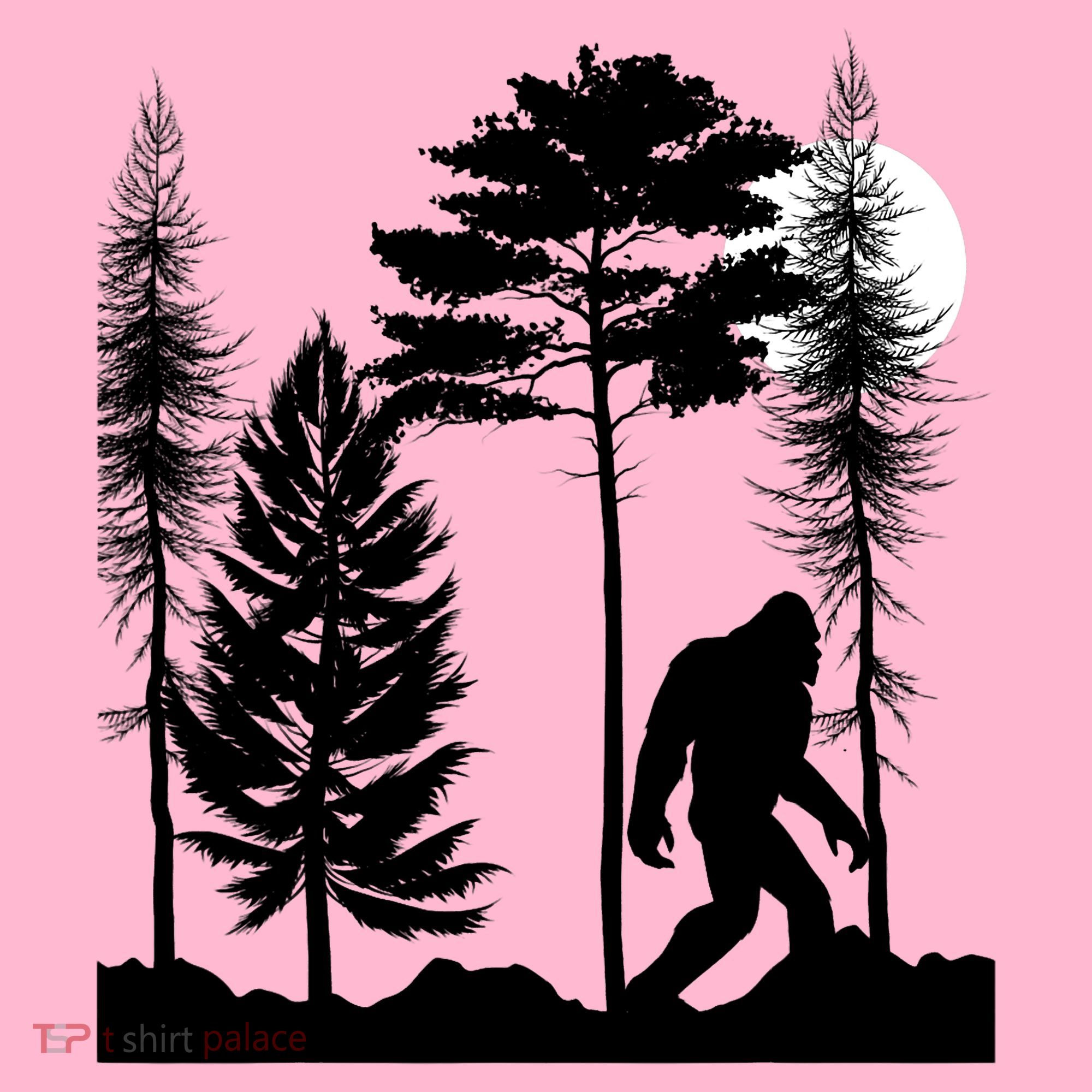 Bigfoot Bigfoot Hiding in Forest At Night Sasquatch  Coaster