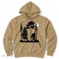 Bigfoot Bigfoot Hiding in Forest At Night Sasquatch  Hoodie thumb 0