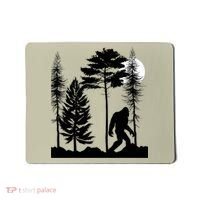 Bigfoot Bigfoot Hiding in Forest At Night Sasquatch  Mousepad thumb 0