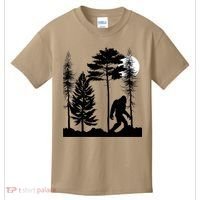Bigfoot Bigfoot Hiding in Forest At Night Sasquatch  Kids T-Shirt thumb 0