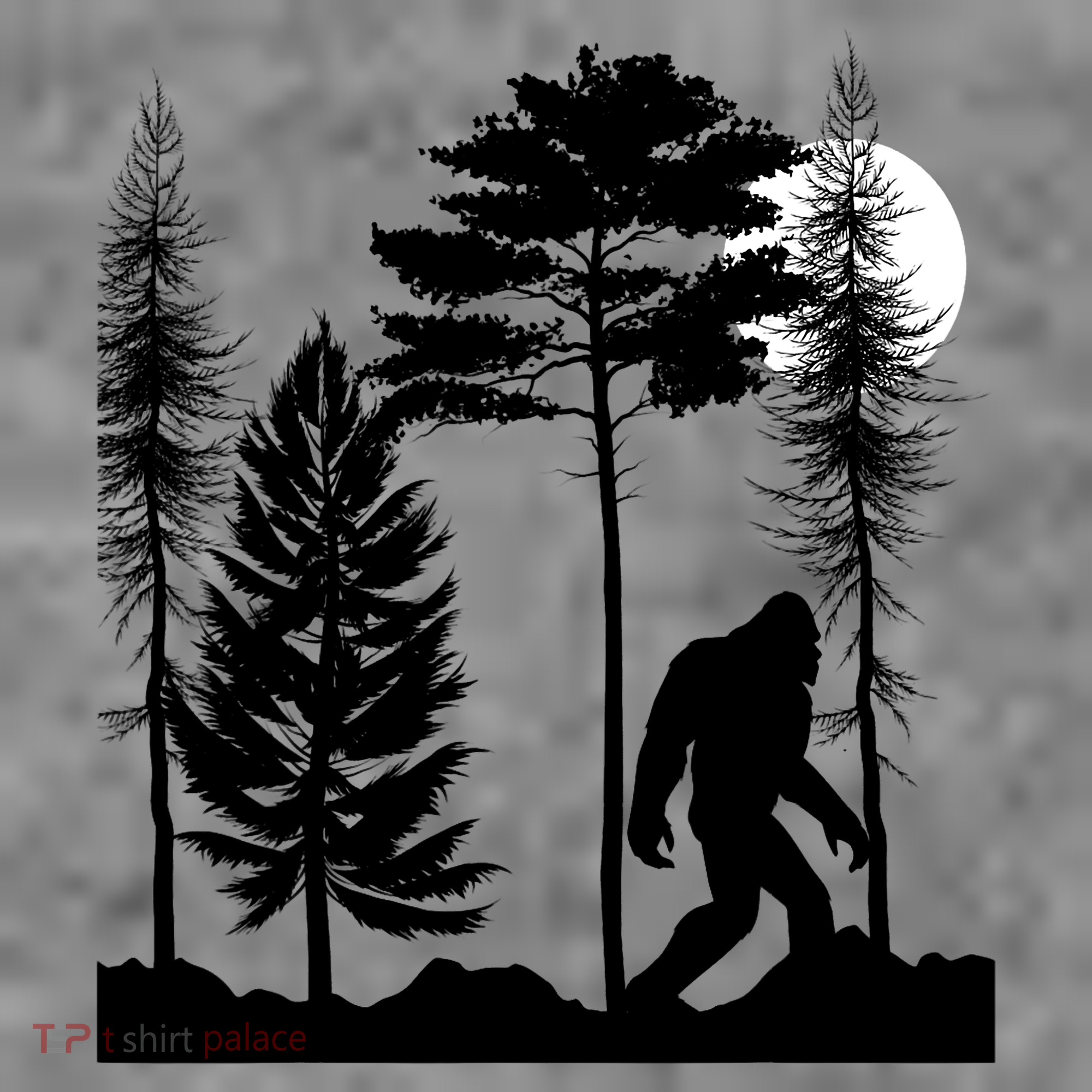 Bigfoot Bigfoot Hiding in Forest At Night Sasquatch  Toddler Hoodie