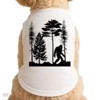 Bigfoot Bigfoot Hiding in Forest At Night Sasquatch  Doggie Tank thumb 0