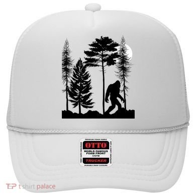 Bigfoot Bigfoot Hiding in Forest At Night Sasquatch  Hat