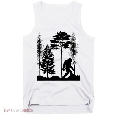 Bigfoot Bigfoot Hiding in Forest At Night Sasquatch  Tank Top