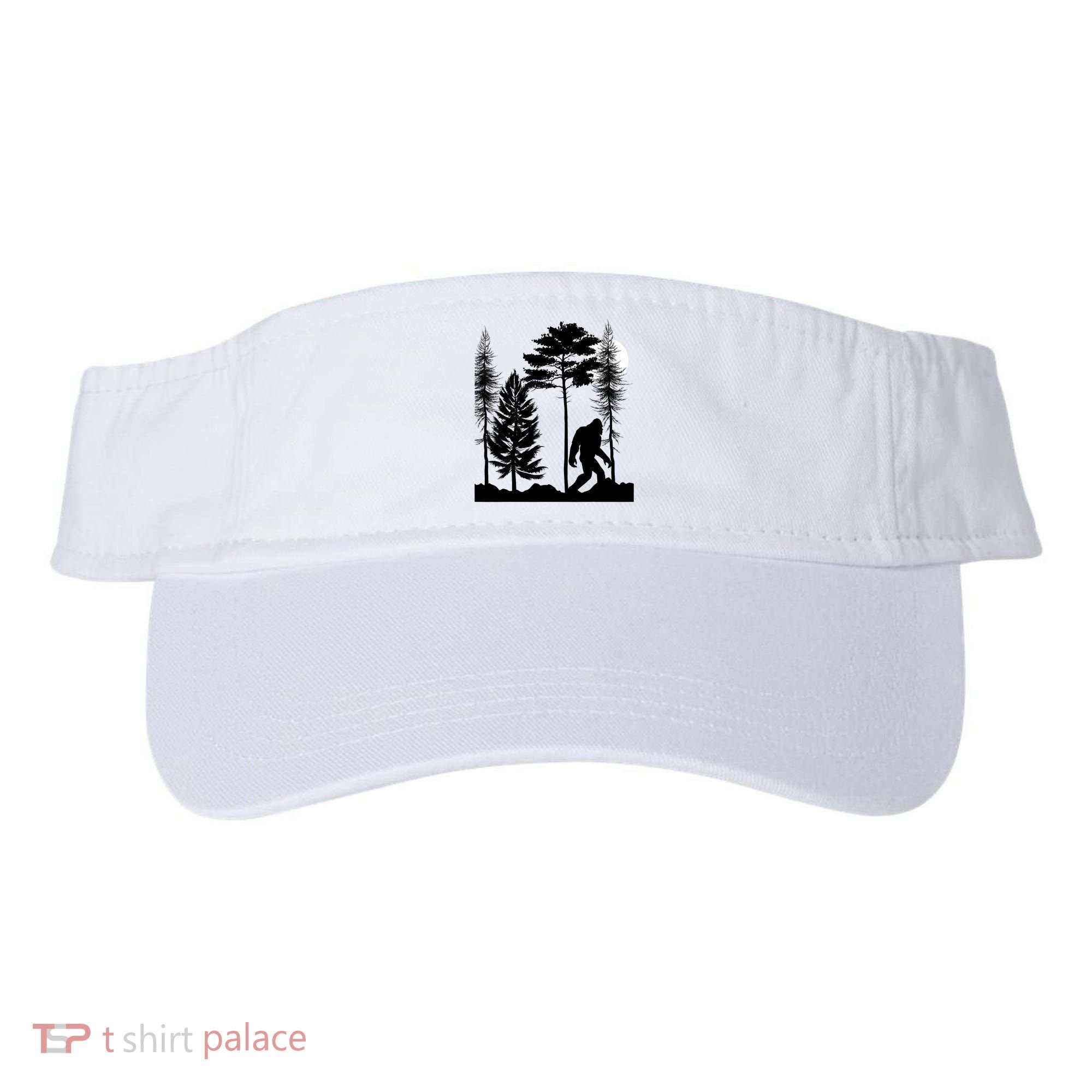 Bigfoot Bigfoot Hiding in Forest At Night Sasquatch  Visor