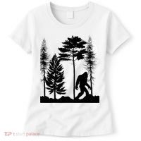 Bigfoot Bigfoot Hiding in Forest At Night Sasquatch  Women's T-Shirt thumb 0