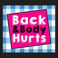 Back Body Hurts Humorous Quote Workout Top Gym Tumbler thumb 3