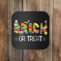 Block Building Halloween Brick Or Treat Master Builder Coaster thumb 0