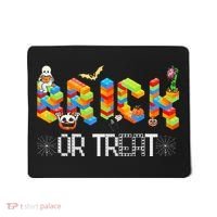 Block Building Halloween Brick Or Treat Master Builder Mousepad thumb 0