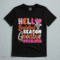 Basketball Bball Husband Wife Hello Basketball Season T-Shirt thumb 5
