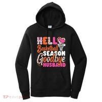 Basketball Bball Husband Wife Hello Basketball Season Women's Hoodie thumb 0