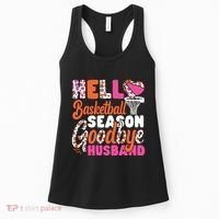 Basketball Bball Husband Wife Hello Basketball Season Women's Tank Top thumb 0