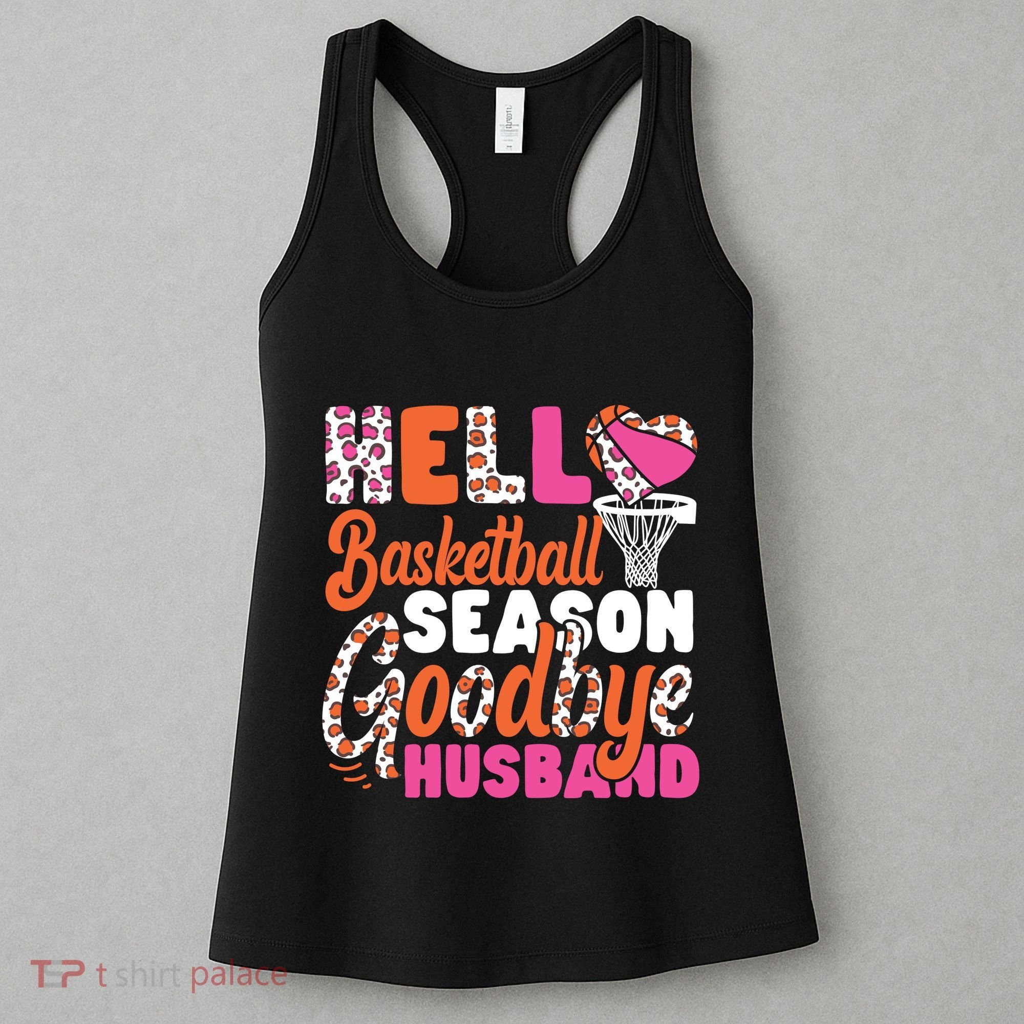 Basketball Bball Husband Wife Hello Basketball Season Women's Tank Top