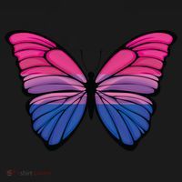 Bisexual Butterfly Hypolimnas Bi Pride Flag Coaster thumb 2