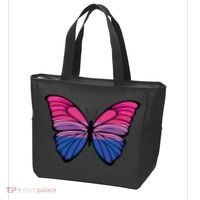 Bisexual Butterfly Hypolimnas Bi Pride Flag Tote Bag thumb 3