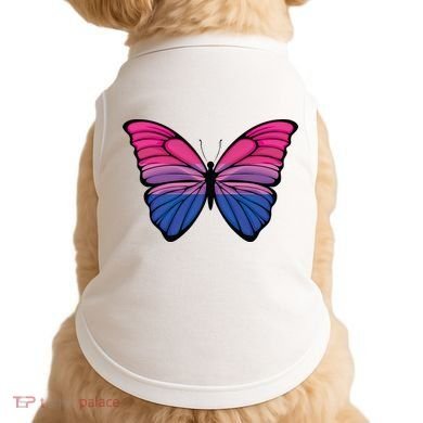 Bisexual Butterfly Hypolimnas Bi Pride Flag Doggie Tank