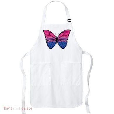 Bisexual Butterfly Hypolimnas Bi Pride Flag Apron