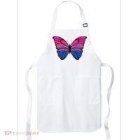 Bisexual Butterfly Hypolimnas Bi Pride Flag Apron thumb 0