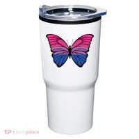 Bisexual Butterfly Hypolimnas Bi Pride Flag Tumbler thumb 0