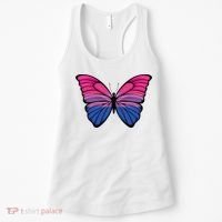 Bisexual Butterfly Hypolimnas Bi Pride Flag Women's Tank Top thumb 0