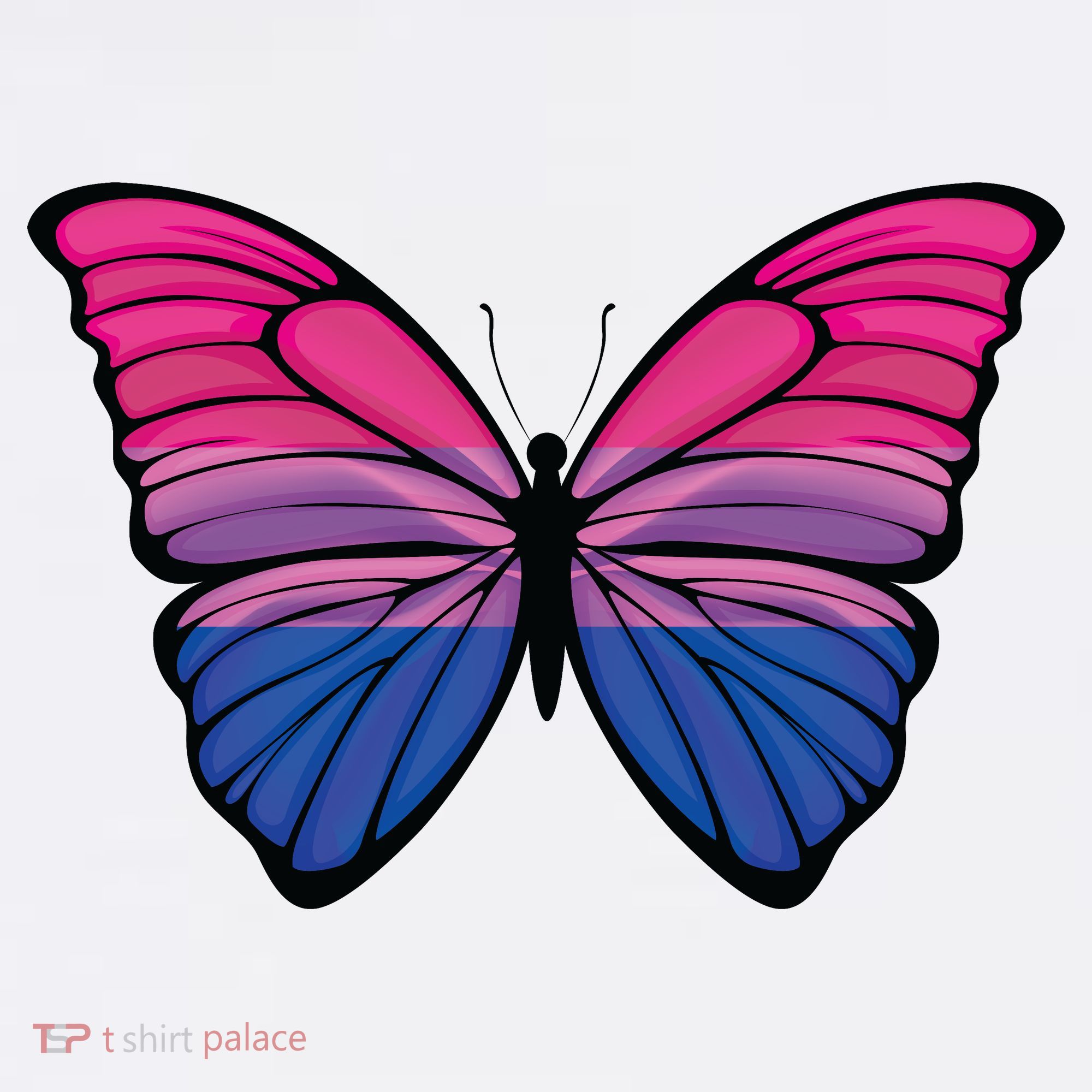 Bisexual Butterfly Hypolimnas Bi Pride Flag Baby Bodysuit