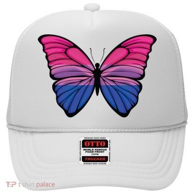 Bisexual Butterfly Hypolimnas Bi Pride Flag Hat