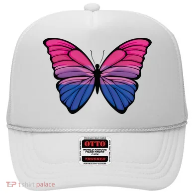 Bisexual Butterfly Hypolimnas Bi Pride Flag Hat