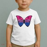 Bisexual Butterfly Hypolimnas Bi Pride Flag Toddler T-Shirt thumb 2