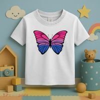 Bisexual Butterfly Hypolimnas Bi Pride Flag Toddler T-Shirt thumb 3