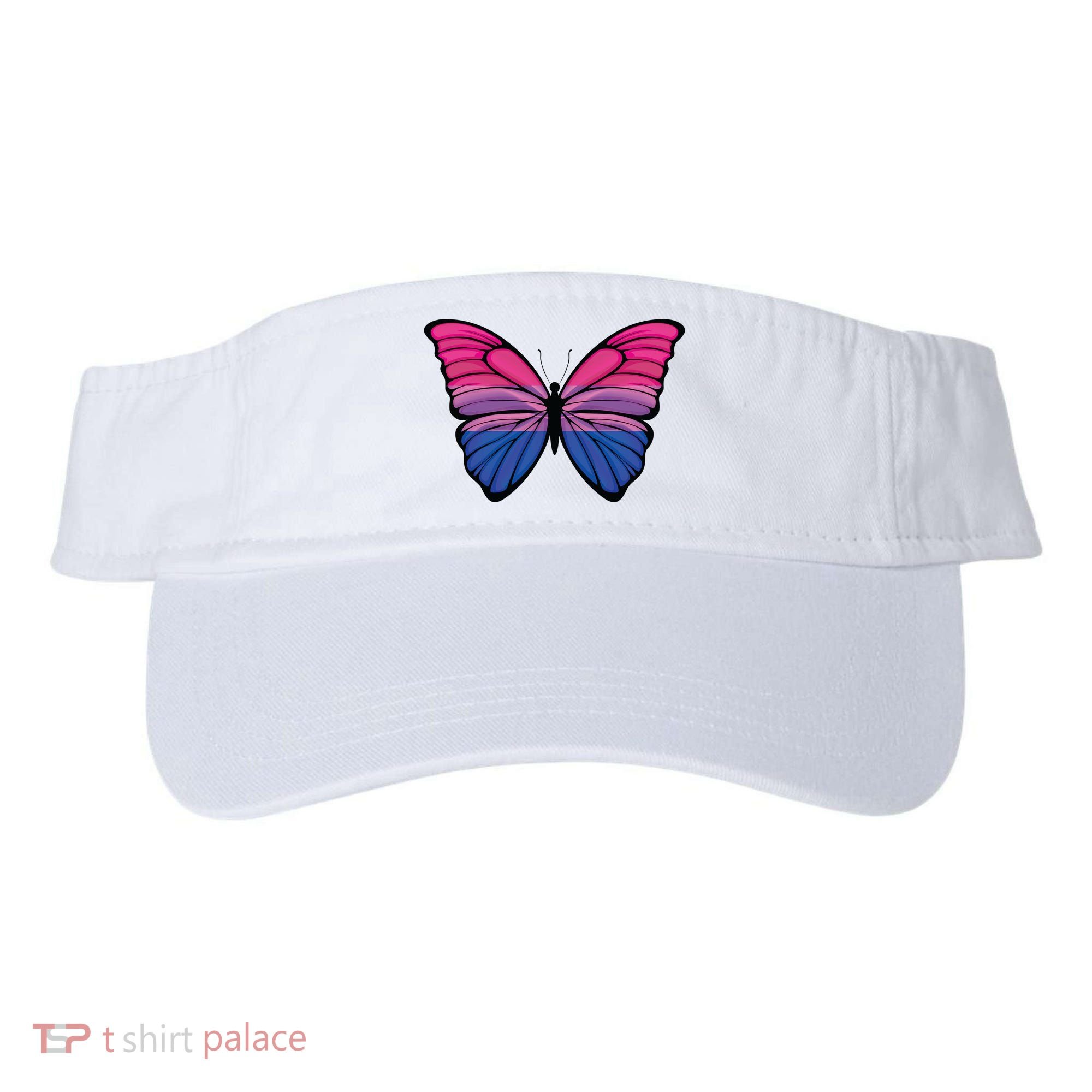 Bisexual Butterfly Hypolimnas Bi Pride Flag Visor