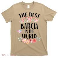 Best Babcia In The World Polish Grandma Floral Mother's Day T-Shirt thumb 0