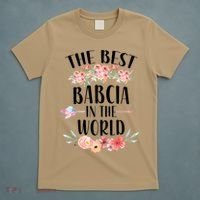Best Babcia In The World Polish Grandma Floral Mother's Day T-Shirt thumb 5