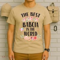 Best Babcia In The World Polish Grandma Floral Mother's Day T-Shirt thumb 6