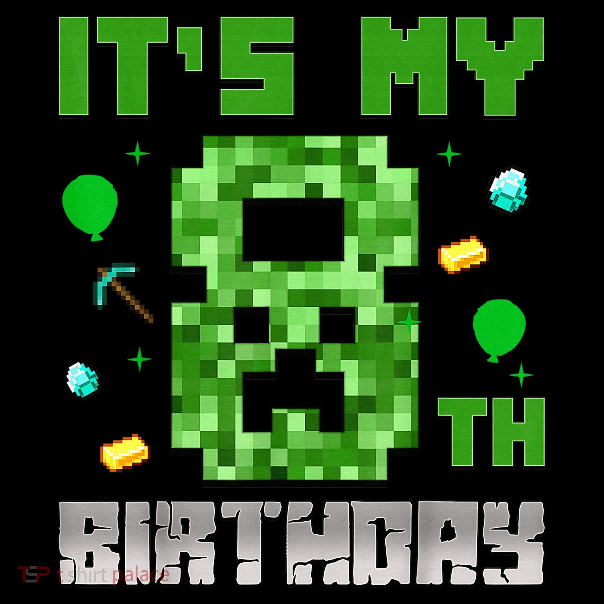 Birthday Boy It'S My 8th Birthday Video Game Pixel Stripe Pom Pom Beanie