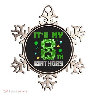 Birthday Boy It'S My 8th Birthday Video Game Pixel Ornament