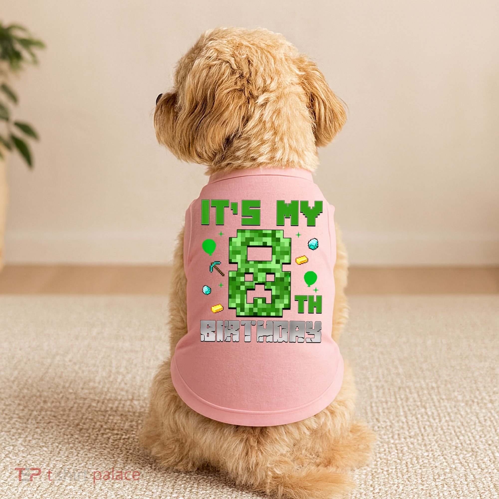 Birthday Boy It'S My 8th Birthday Video Game Pixel Doggie Tank