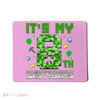Birthday Boy It'S My 8th Birthday Video Game Pixel Mousepad thumb 0