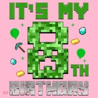 Birthday Boy It'S My 8th Birthday Video Game Pixel Mousepad thumb 1