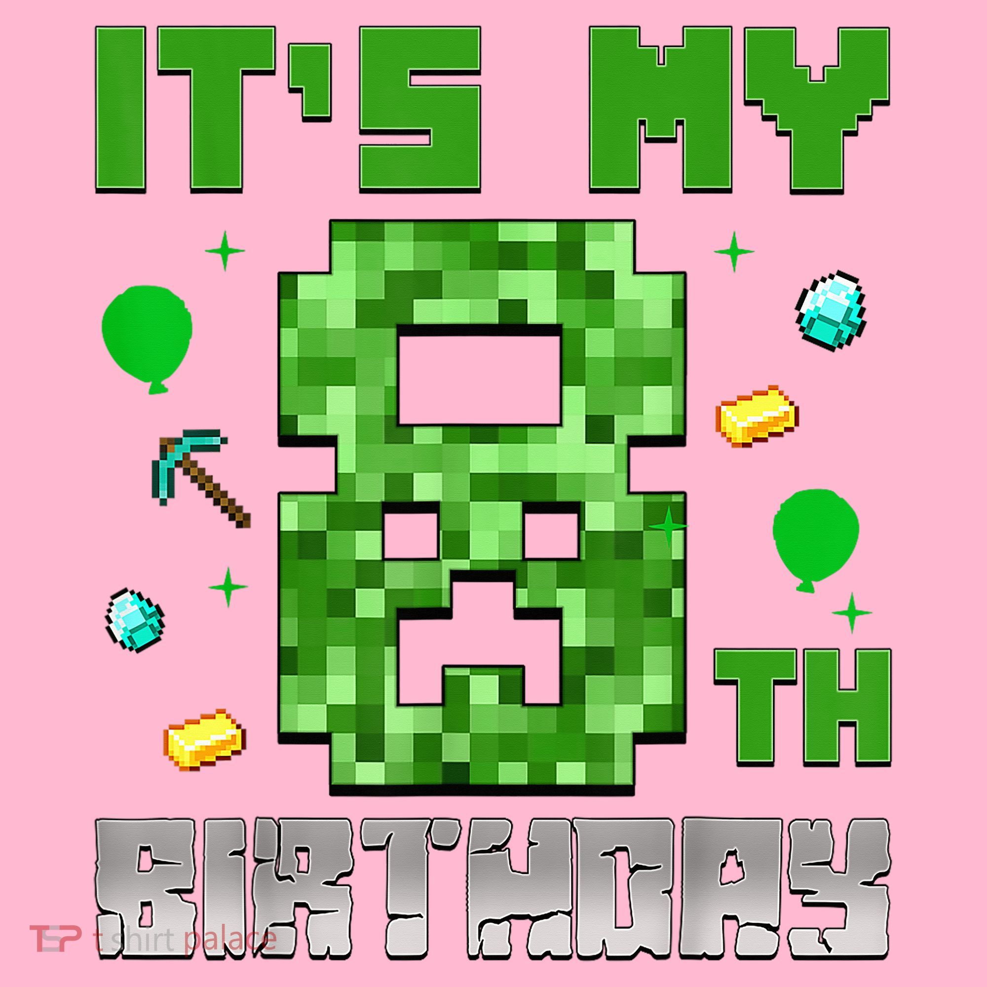 Birthday Boy It'S My 8th Birthday Video Game Pixel Mousepad