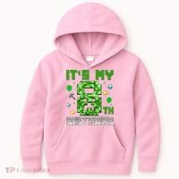 Birthday Boy It'S My 8th Birthday Video Game Pixel Kids Hoodie thumb 0