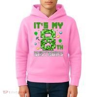 Birthday Boy It'S My 8th Birthday Video Game Pixel Kids Hoodie thumb 4