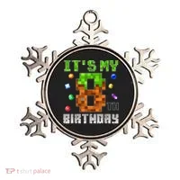 Birthday Boy It'S My 8th Birthday Video Game Pixel Ornament thumb 0
